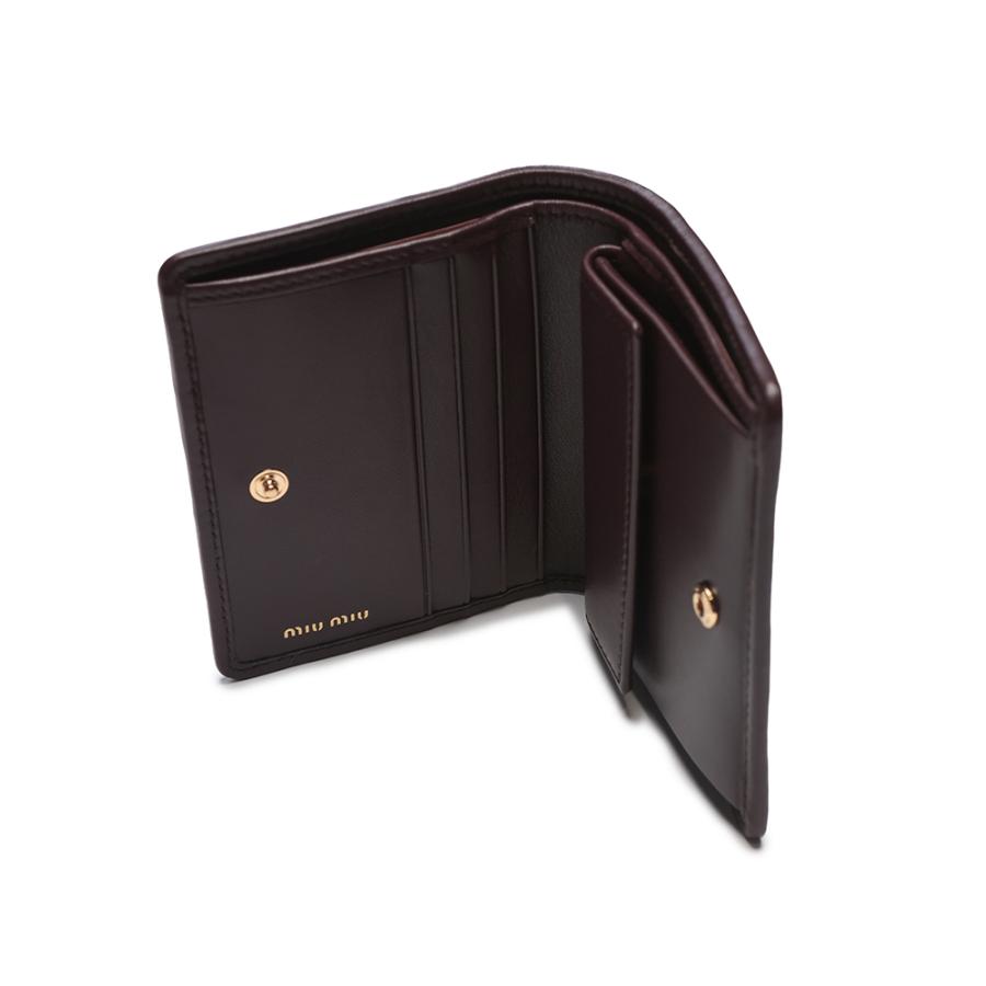 miu miu（ミュウミュウ） マテラッセ レザー 二つ折り財布