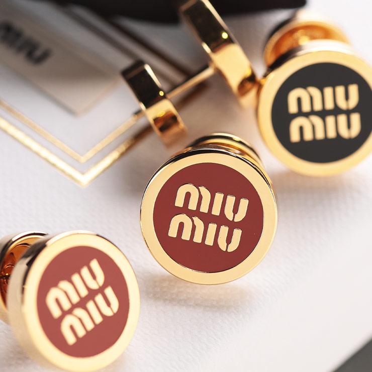 miu ミュウミュウ MIU エナメルメタル ピアス MIY5JO9122F6T