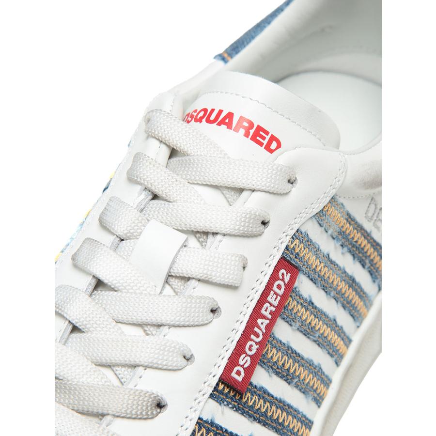 ディースクエアード スニーカー DSQUARED2 メンズ デニムコンビ レザースニーカー BOXER D2SNM0443の画像