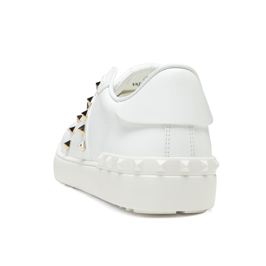 【VALENTINO】 極美品 ロックスタッズ アンタイトルド 厚底 スニーカー ロックスタッズ アンタイトルド フラットフォーム カーフスキン
