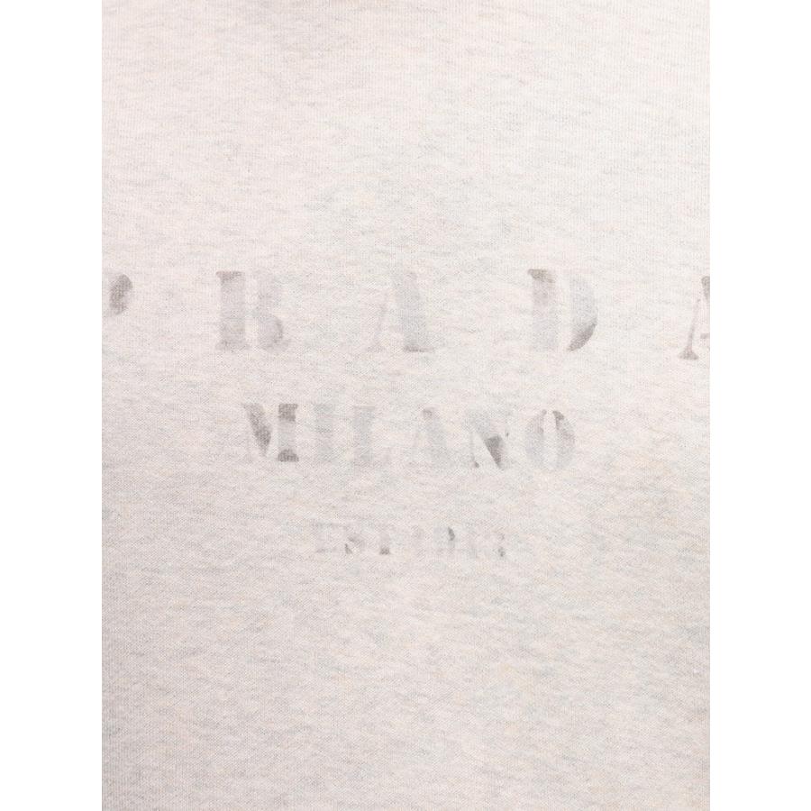 プラダ フーディ PRADA メンズ ロゴプリント スウェットパーカー カスレプリント PRUJL38C17IPの画像