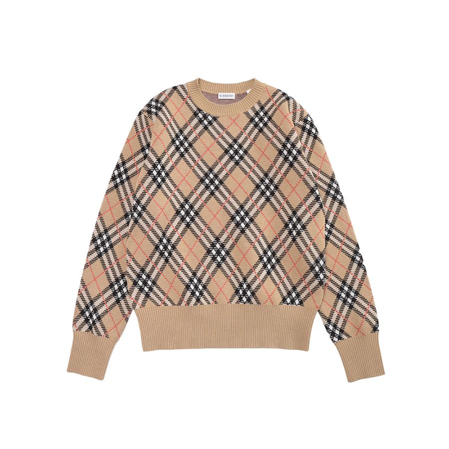 BURBERRY（バーバリー） エンブロイダード チェック クルーネック