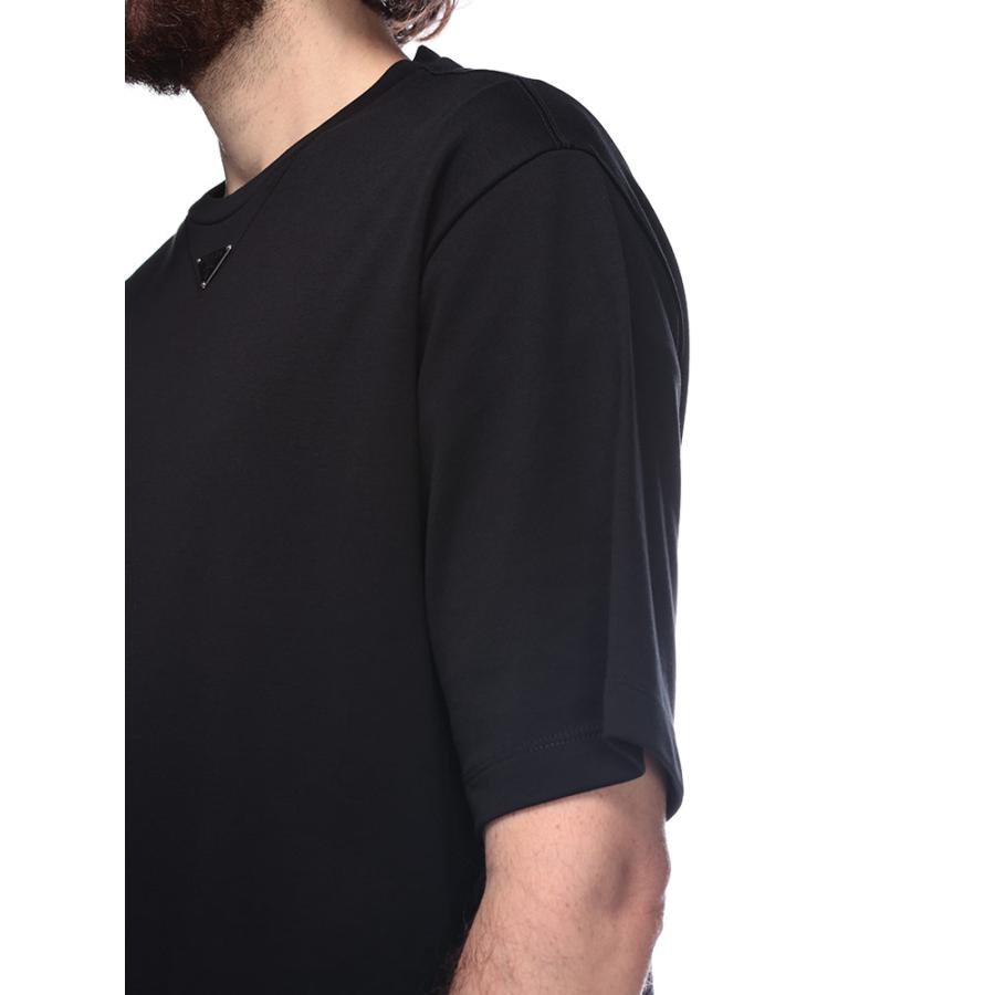 PRADA（プラダ） Tシャツ メンズ トライアングル ロゴ プレート クルー