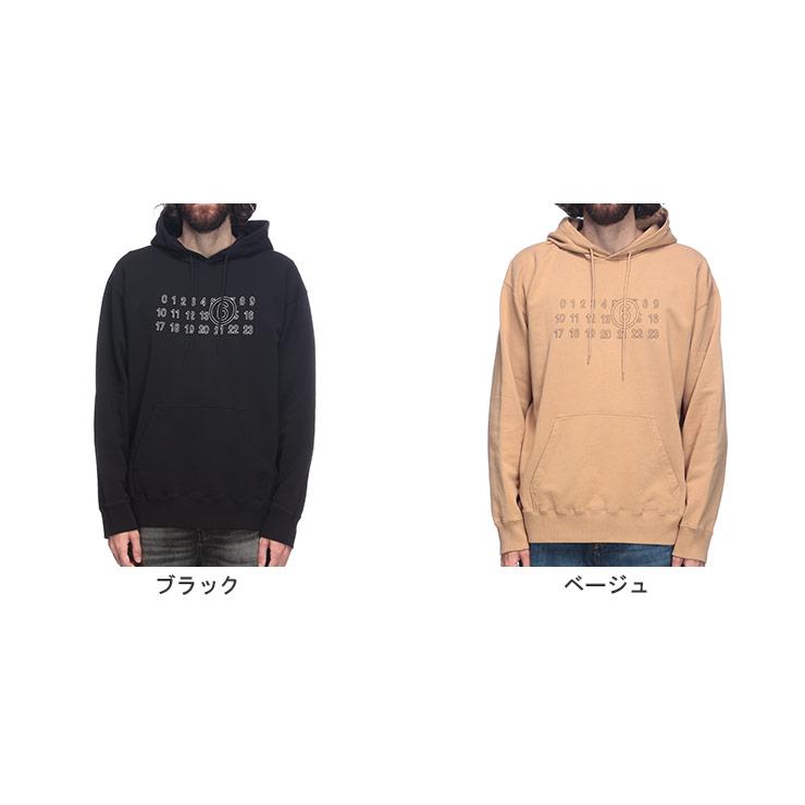 エムエムシックス メゾン マルジェラ メンズ  MM6 Maison Margiela ナンバリング プルオーバー パーカー MM6GU0035M25025の画像