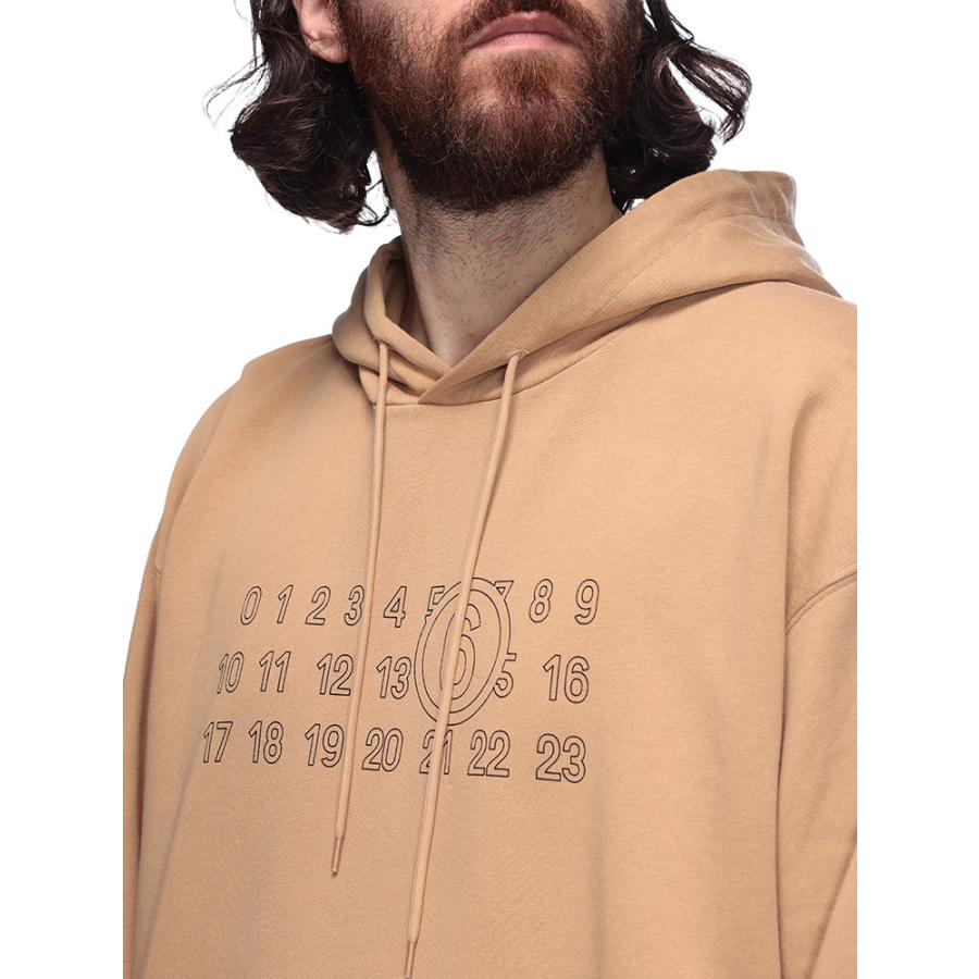 エムエムシックス メゾン マルジェラ メンズ  MM6 Maison Margiela ナンバリング プルオーバー パーカー MM6GU0035M25025の画像