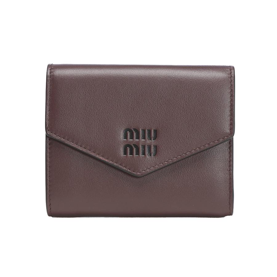 miu ミュウミュウ MIU レザー 二つ折り財布 MIU5MH0402CV6