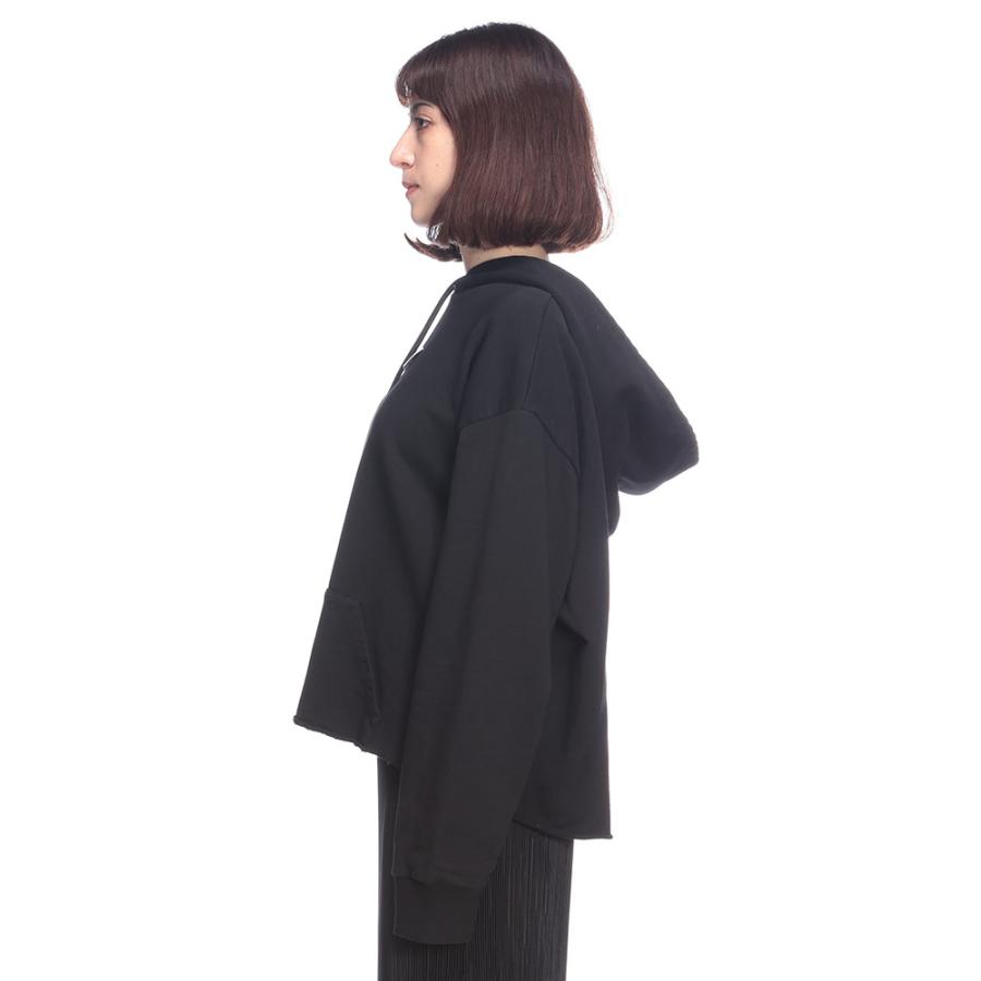 エムエムシックス メゾン マルジェラ フーディ トップス MM6 Maison Margiela レディース カレンダータグ ワンポイント ショート丈 パーカー MM6LS52GU0234の画像