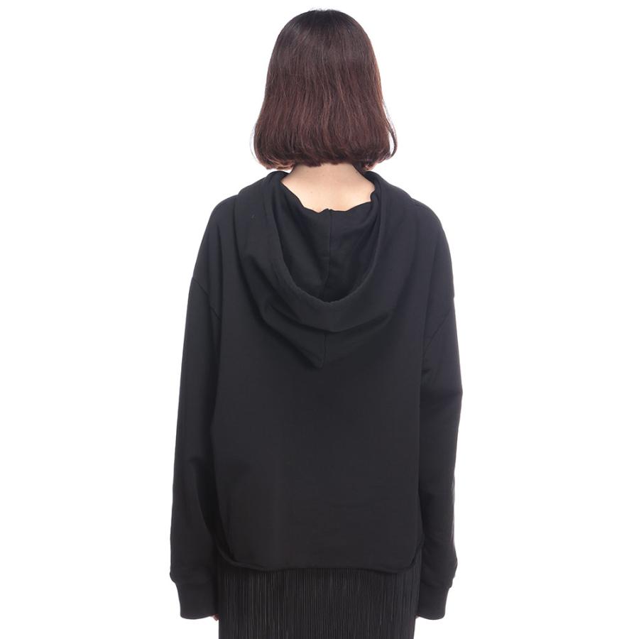 エムエムシックス メゾン マルジェラ フーディ トップス MM6 Maison Margiela レディース カレンダータグ ワンポイント ショート丈 パーカー MM6LS52GU0234の画像
