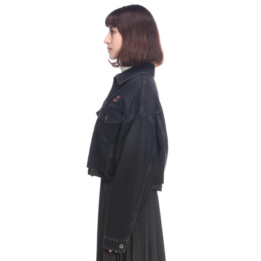 miu miu（ミュウミュウ） 胸ロゴ フルボタン デニムジャケット