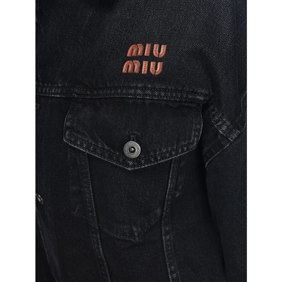 miu miu（ミュウミュウ） 胸ロゴ フルボタン デニムジャケット