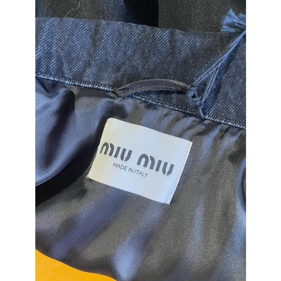 miu miu（ミュウミュウ） 胸ロゴ フルボタン デニムジャケット