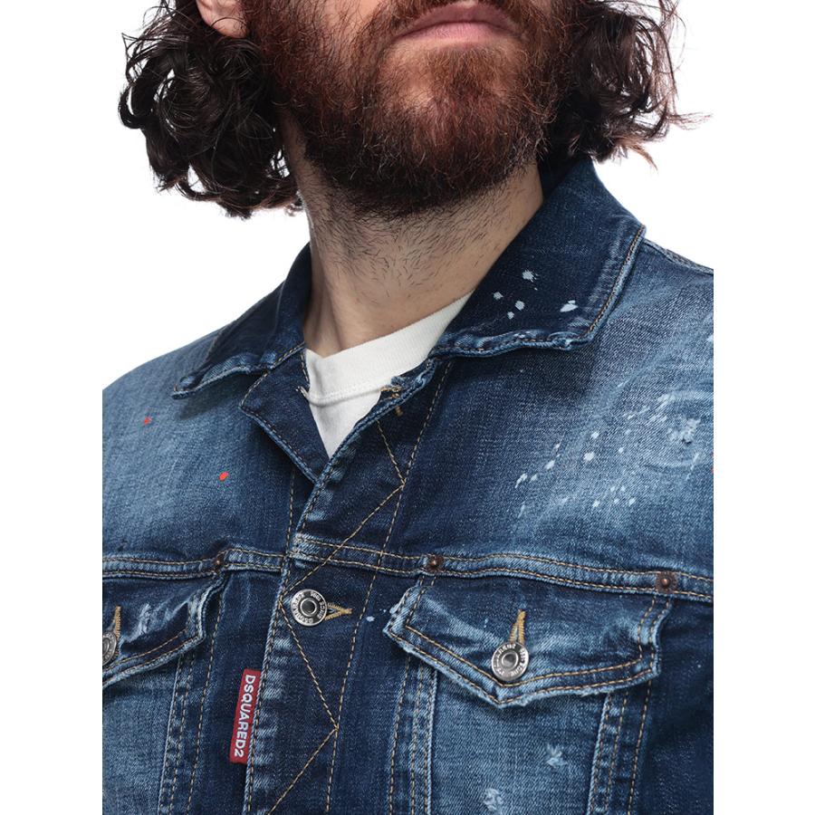 DSQUARED2（ディースクエアード） ペイント フルボタン デニム