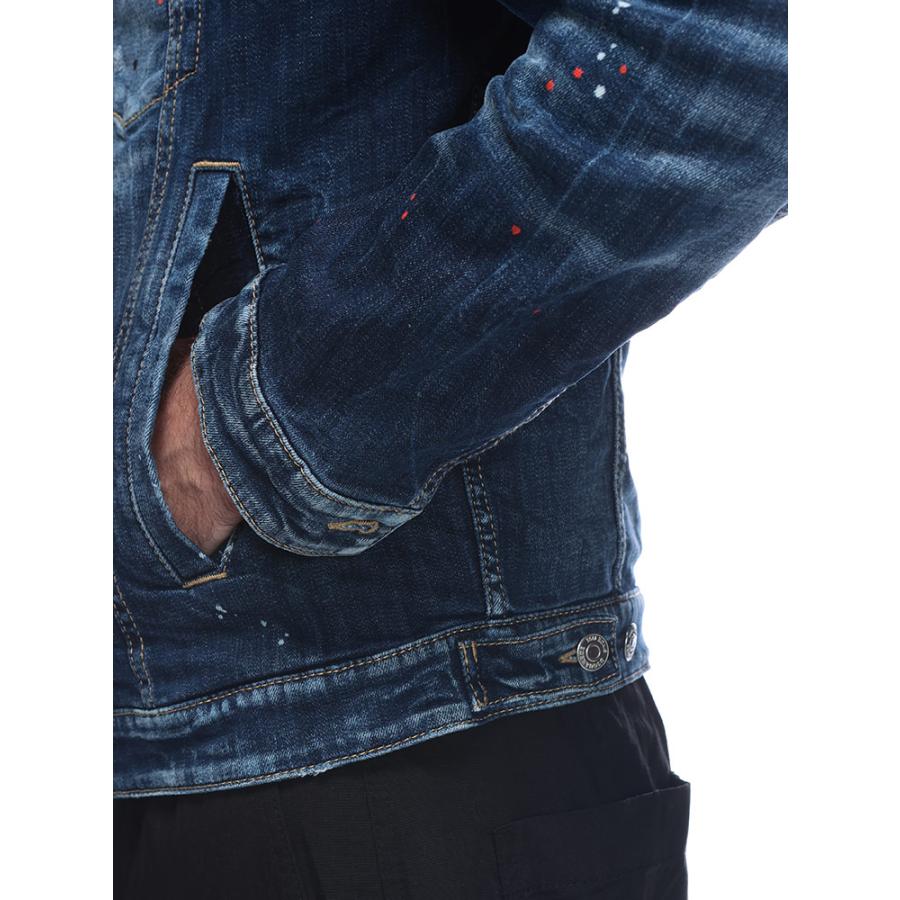 DSQUARED2（ディースクエアード） ペイント フルボタン デニム