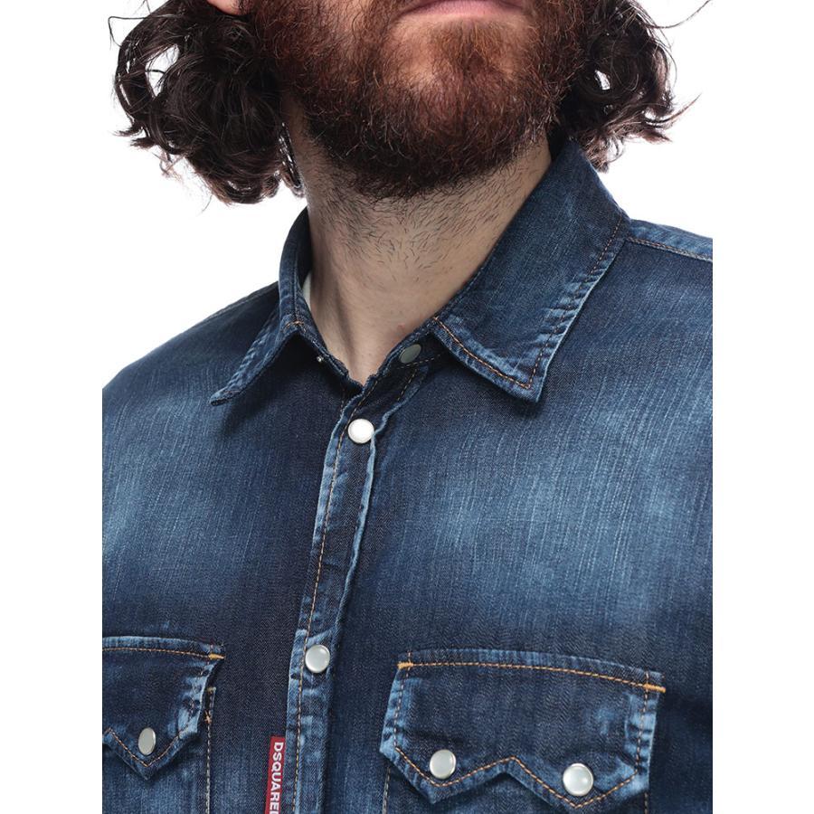 DSQUARED2（ディースクエアード） フルボタン 長袖 デニムシャツ RELAX