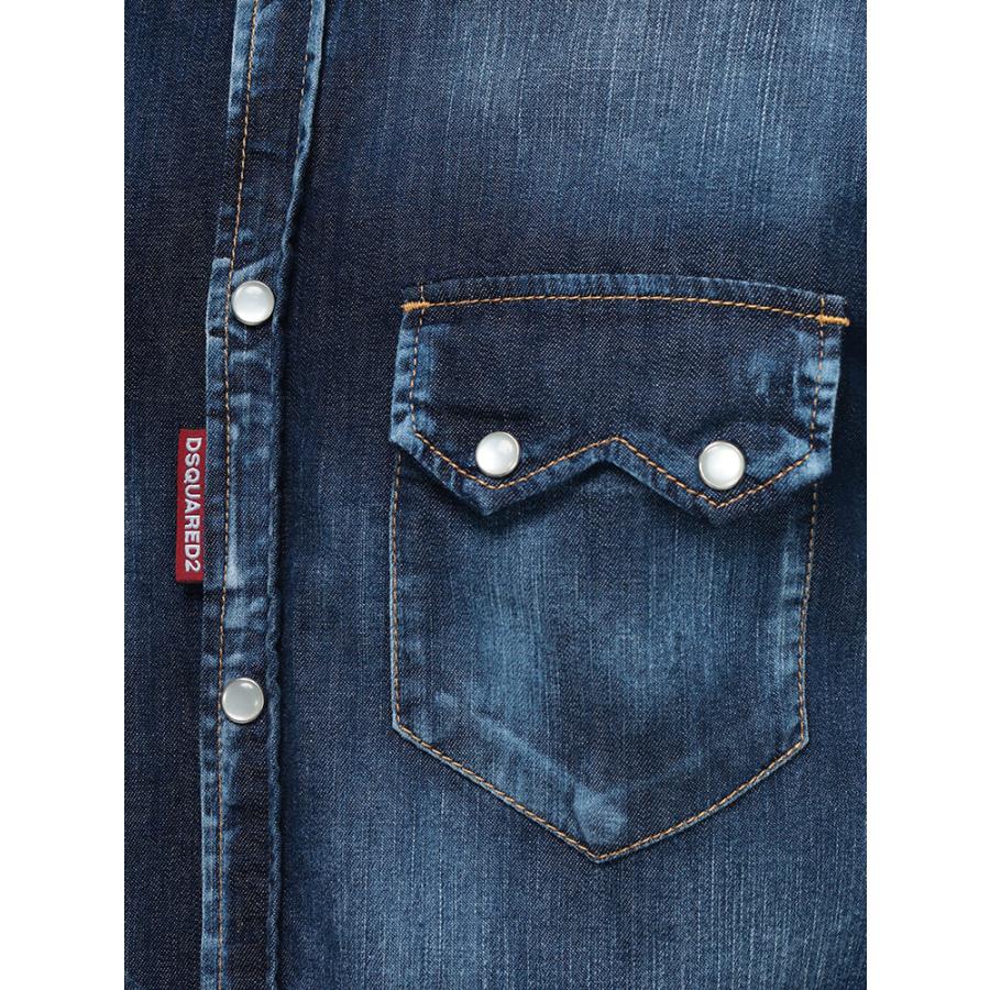 DSQUARED2（ディースクエアード） フルボタン 長袖 デニムシャツ RELAX