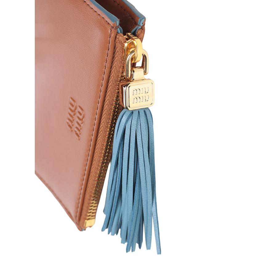 miu miu（ミュウミュウ） カードケース 財布 レディース タッセル