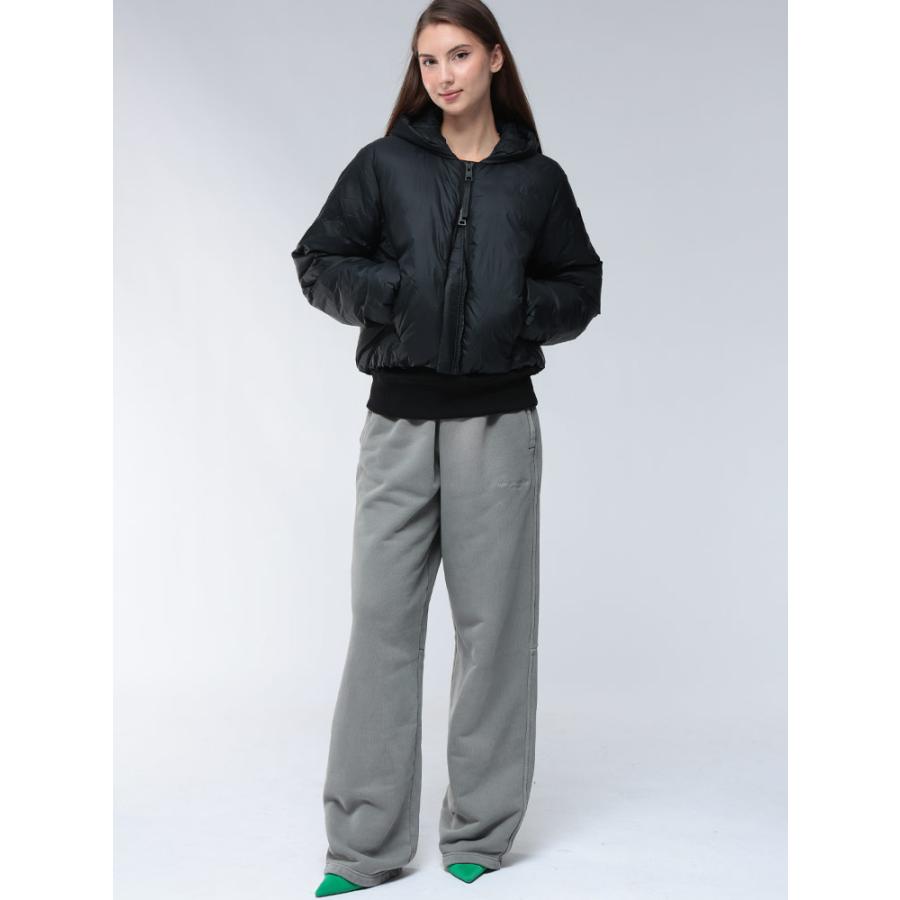 ALEXANDER WANG ハイウエスト ロゴ パンツ アレキサンダーワン Alexander Wang ロゴウエスト パンツ | ブラック | FARFETCH JP