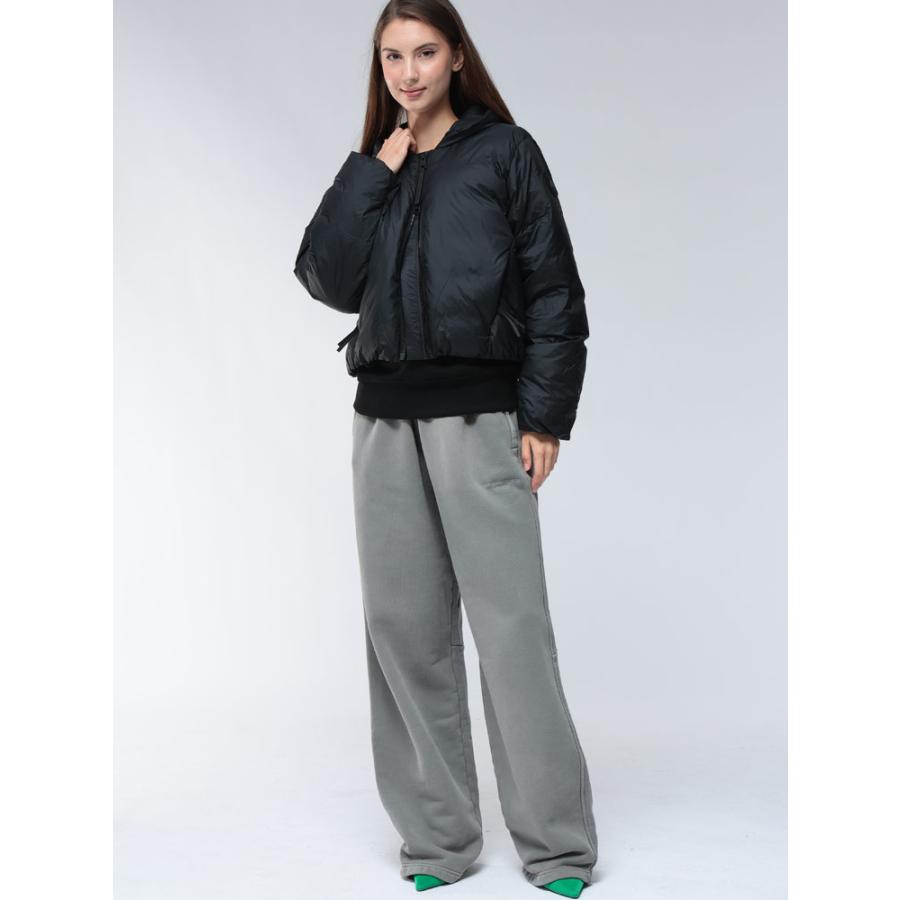Alexander Wang ショート丈スウェットブルゾン Shrunken Hoodie in Crystal Hotfix Velour in WARM TAUPE