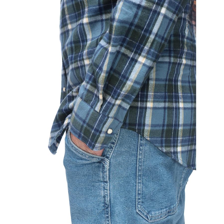 ●Dsquared2ディースクエアード緑白紺チェックフランネルシャツ38新品 DSQUARED2（ディースクエアード） シャツ 長袖 メンズ フランネル