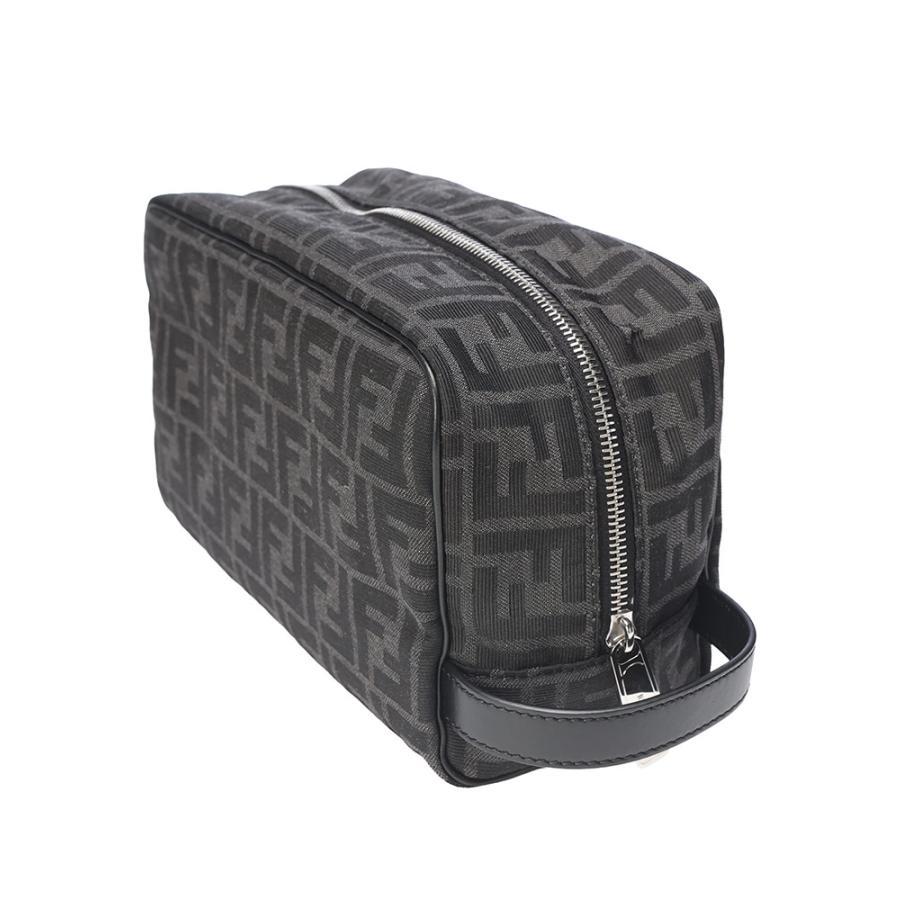 フェンディ バッグ 鞄 FENDI メンズ FFジャカード 総ロゴ ファブリック ポーチ クラッチバッグ セカンドバッグ FD7N0141ALWKの画像