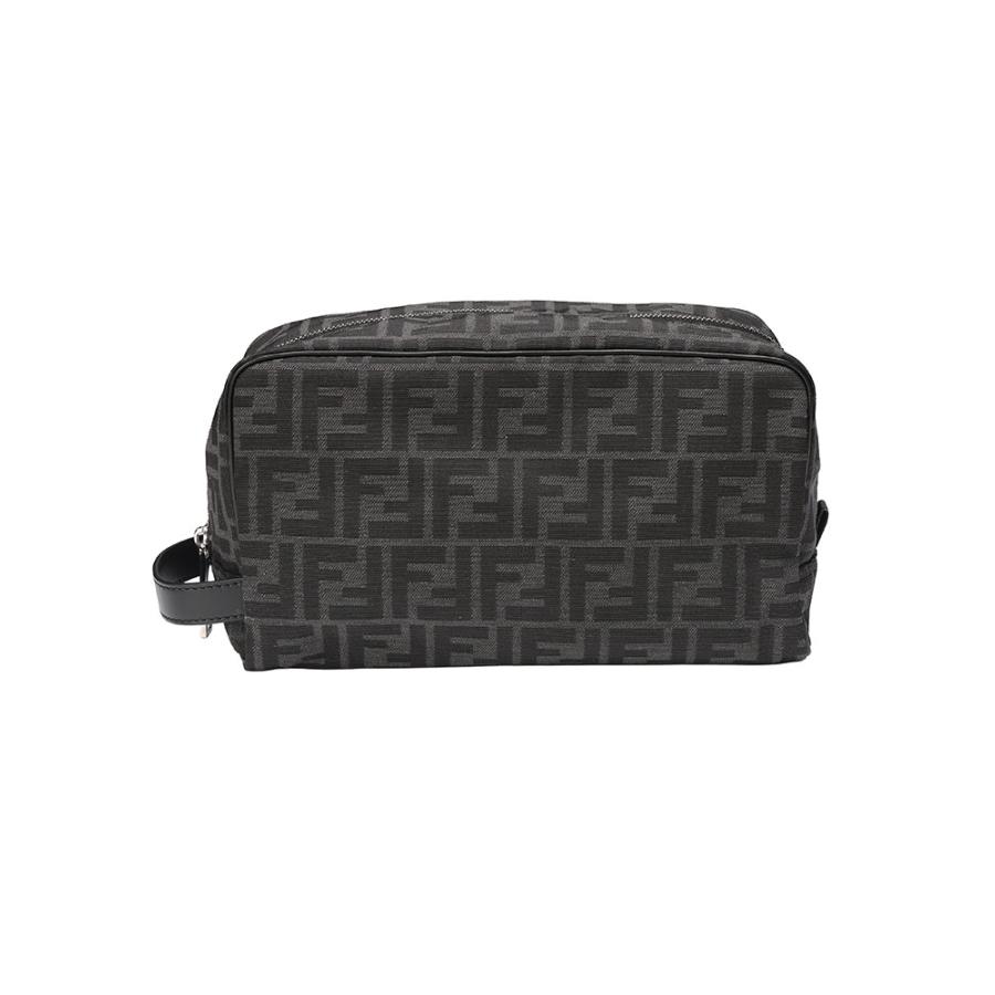 フェンディ バッグ 鞄 FENDI メンズ FFジャカード 総ロゴ ファブリック ポーチ クラッチバッグ セカンドバッグ FD7N0141ALWKの画像