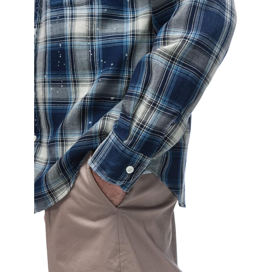 【✨美品】DSQUARED2チェックシャツドッキング ニット／ディースクエアード ディースクエアード メンズ シャツ DSQUARED2 ブランド 長袖シャツ