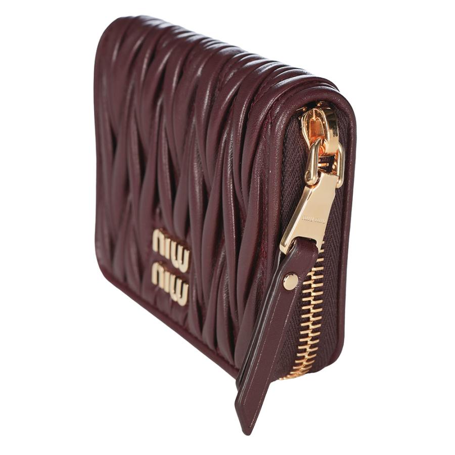 miumiu ミュウミュウ マテラッセ ラウンドファスナー レザー ケース 楽天市場】MIU MIU ミュウミュウ 二つ折り財布 マテラッセ MATELASSE