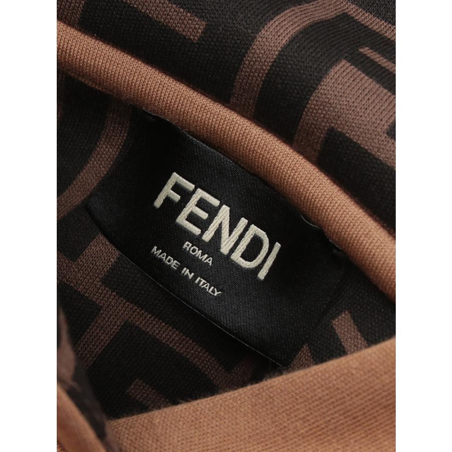 FENDI フェンディ フーディ メンズ スウェット 刺繍 ロゴ フード裏