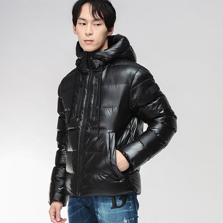 Mackage マッカージュ ダウン メンズ ダウンブルゾン ロゴ ワッペン