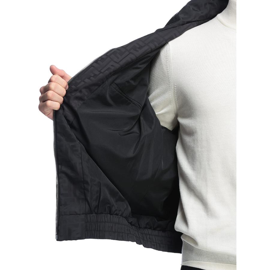 FENDI（フェンディ） ブルゾン メンズ 総柄 ロゴ ズッカ柄 スタンド