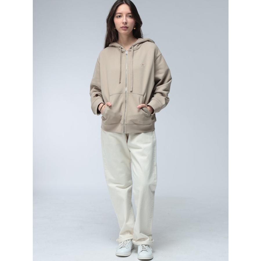 MAISON KITSUNE / メゾンキツネ | チラックスロゴ スウェットパーカー | M | ホワイト | レディース MAISON KITSUNE（メゾン キツネ） 【並行輸入品】 メンズ レディース