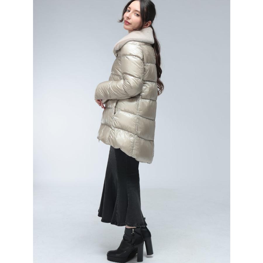 HERNO（ヘルノ） ダウン ブルゾン レディース ロゴ ナイロンウルトラ