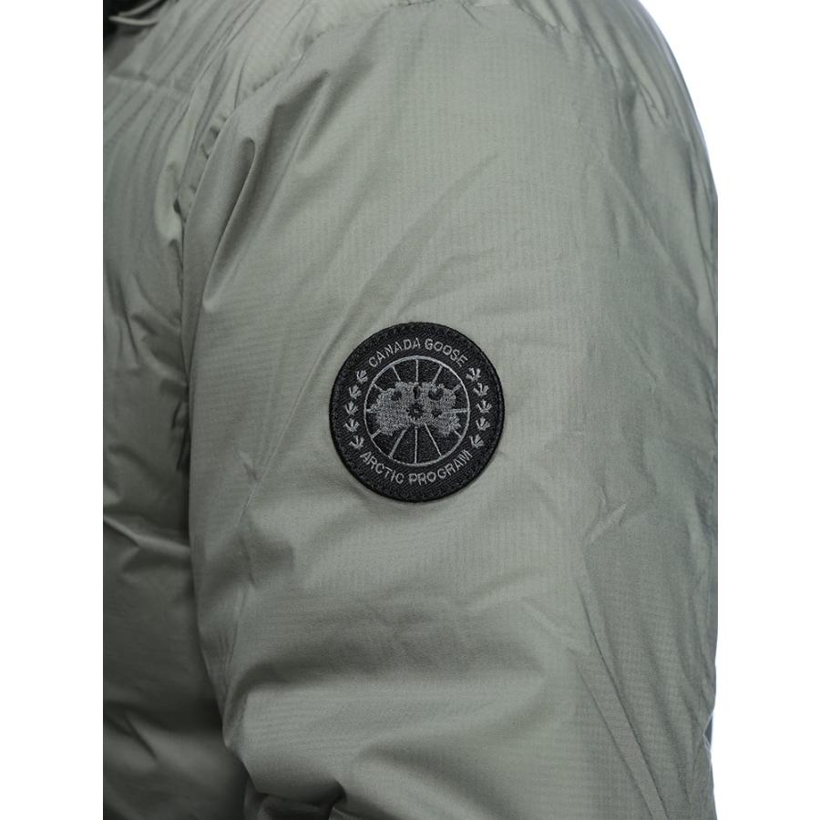 カナダグース ダウン ブルゾン メンズ CANADA GOOSE ロゴ 収納フード ダウン ジャケット ブラックレーベル LODGE HOODY ロッジフーディ CG5078MBの画像