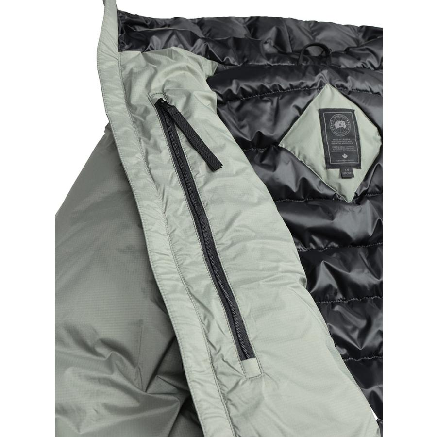 カナダグース ダウン ブルゾン メンズ CANADA GOOSE ロゴ 収納フード ダウン ジャケット ブラックレーベル LODGE HOODY ロッジフーディ CG5078MBの画像