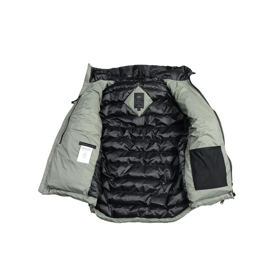 カナダグース ダウン ブルゾン メンズ CANADA GOOSE ロゴ 収納フード ダウン ジャケット ブラックレーベル LODGE HOODY ロッジフーディ CG5078MBの画像
