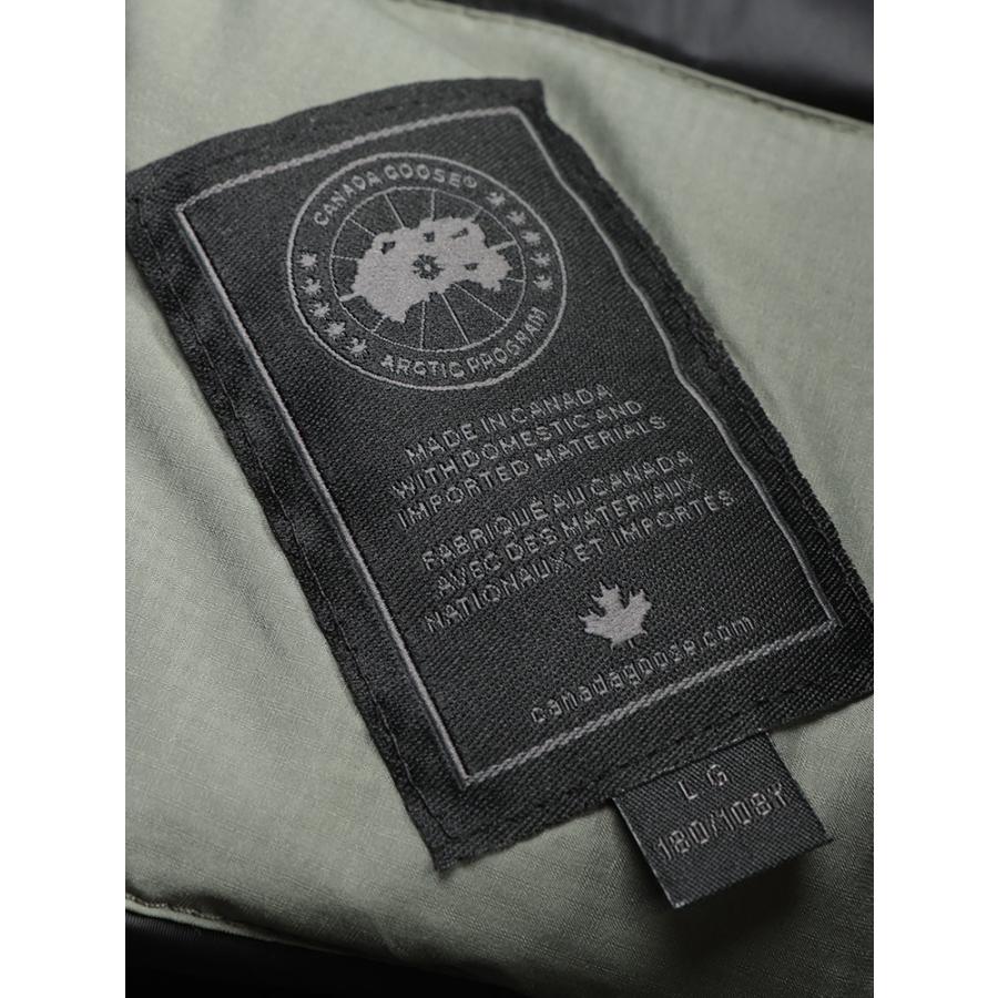 カナダグース ダウン ブルゾン メンズ CANADA GOOSE ロゴ 収納フード ダウン ジャケット ブラックレーベル LODGE HOODY ロッジフーディ CG5078MBの画像