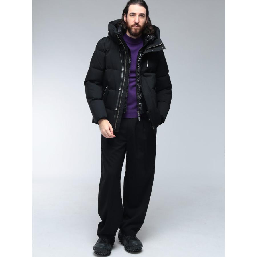 Mackage マッカージュ ダウン ブルゾン メンズ ロゴ レイヤード 
