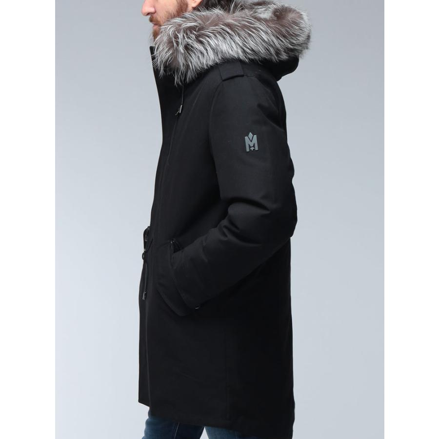 Mackage マッカージュ ダウン ブルゾン メンズ ロゴ ラビットファー
