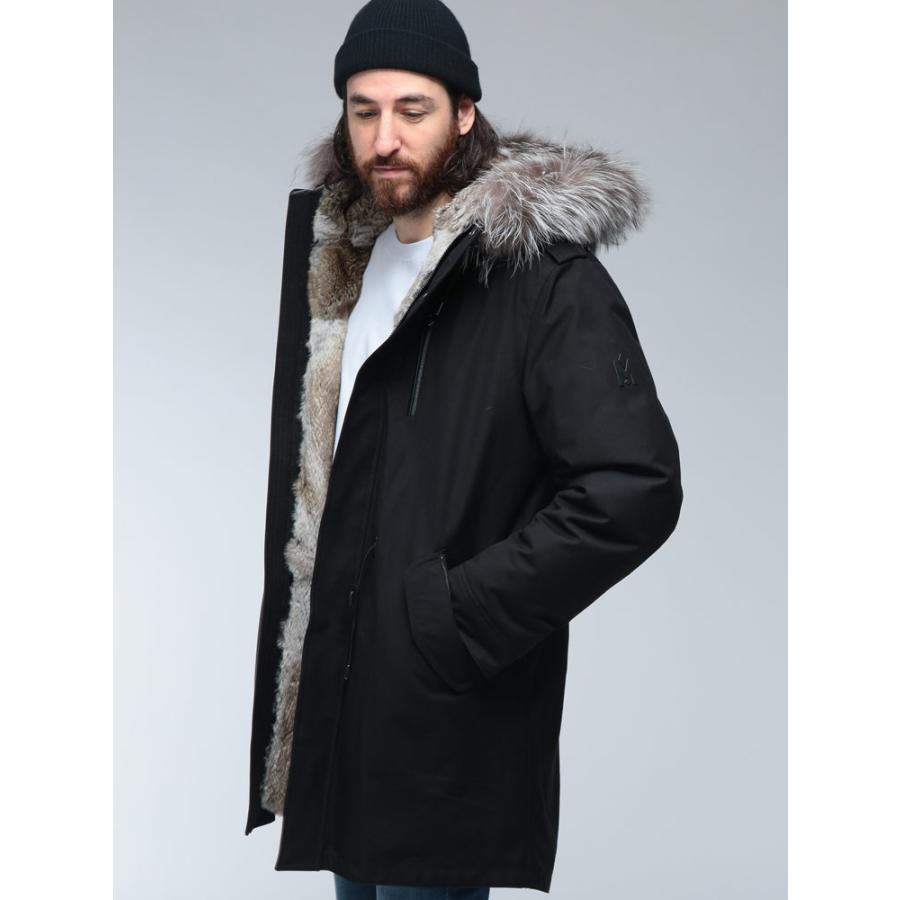 Mackage マッカージュ ダウン ブルゾン メンズ ロゴ ラビットファー