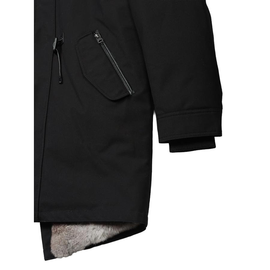 Mackage マッカージュ ダウン ブルゾン メンズ ロゴ ラビットファー