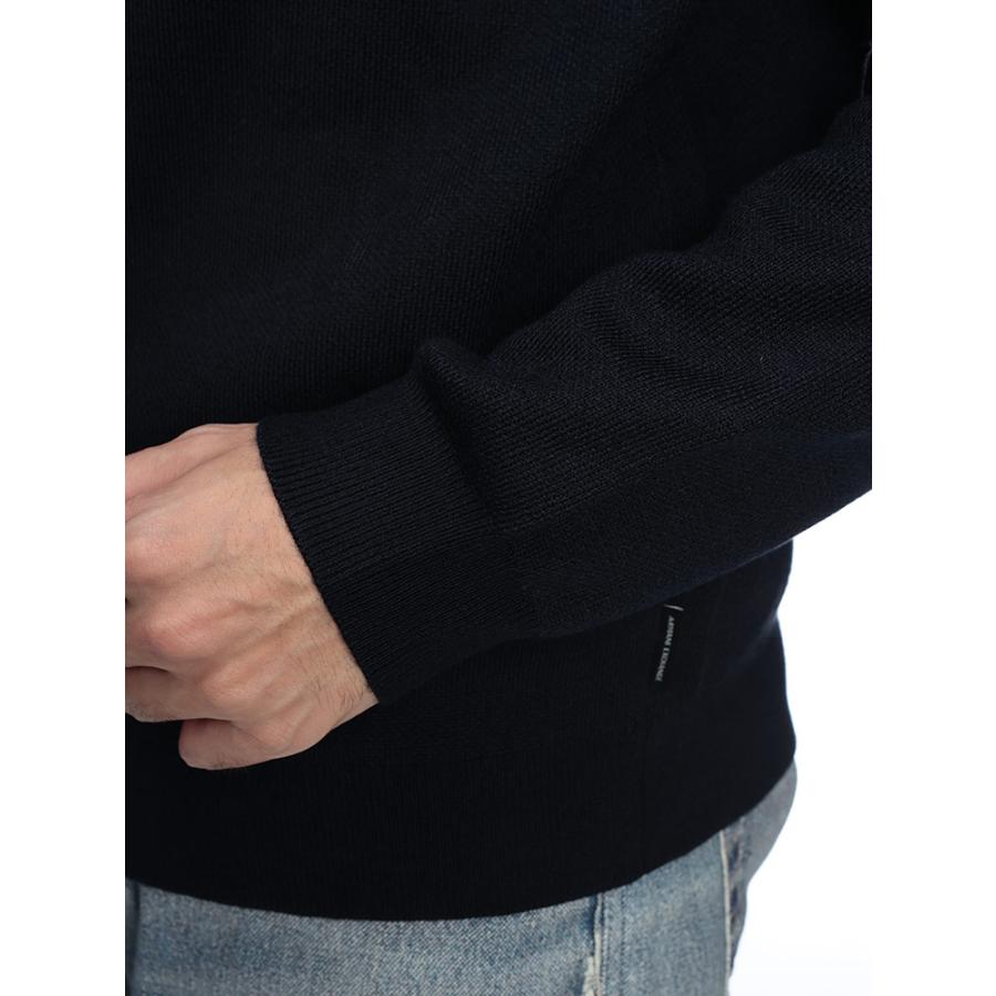 ★希少 Lサイズ★ ARMANI EXCHANGE ドライバーズニット 黒 ARMANI EXCHANGE アルマーニ エクスチェンジ ニット メンズ ラウンド