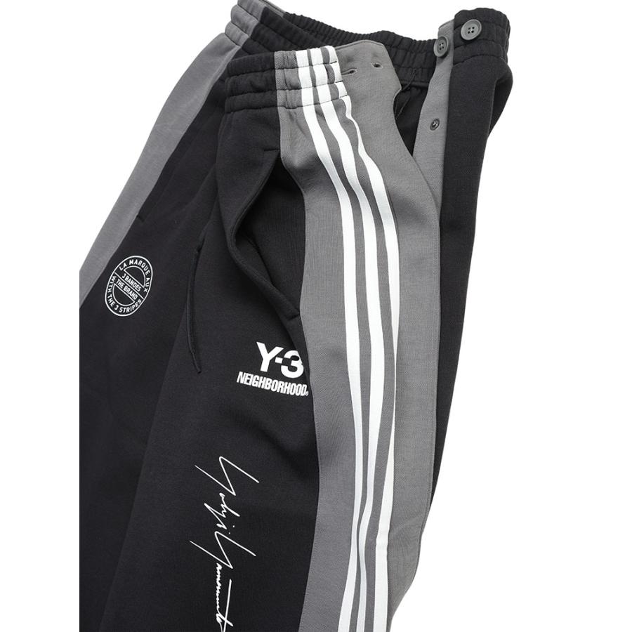 Y-3 × NEIGHBORHOOD ジャージ上下セット ブラック/グレー Y-3 (ワイスリー) NEIGHBORHOOD コラボ ロゴ 袖着脱 2WAY フルジップ