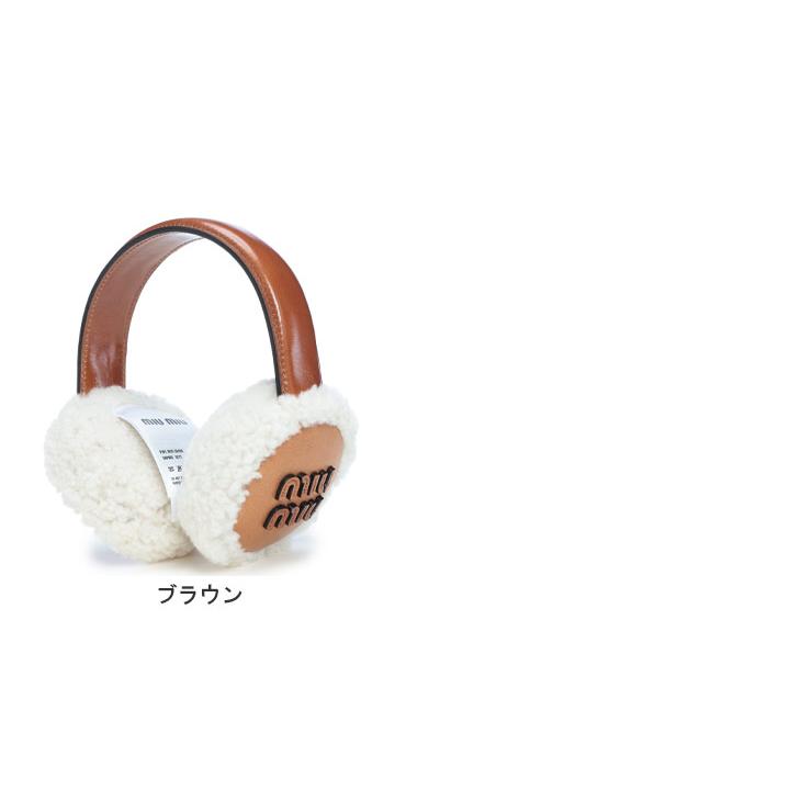 miumiu イヤーマフ 耳あて Miu Miu shearling-trim Earmuffs | Brown | FARFETCH