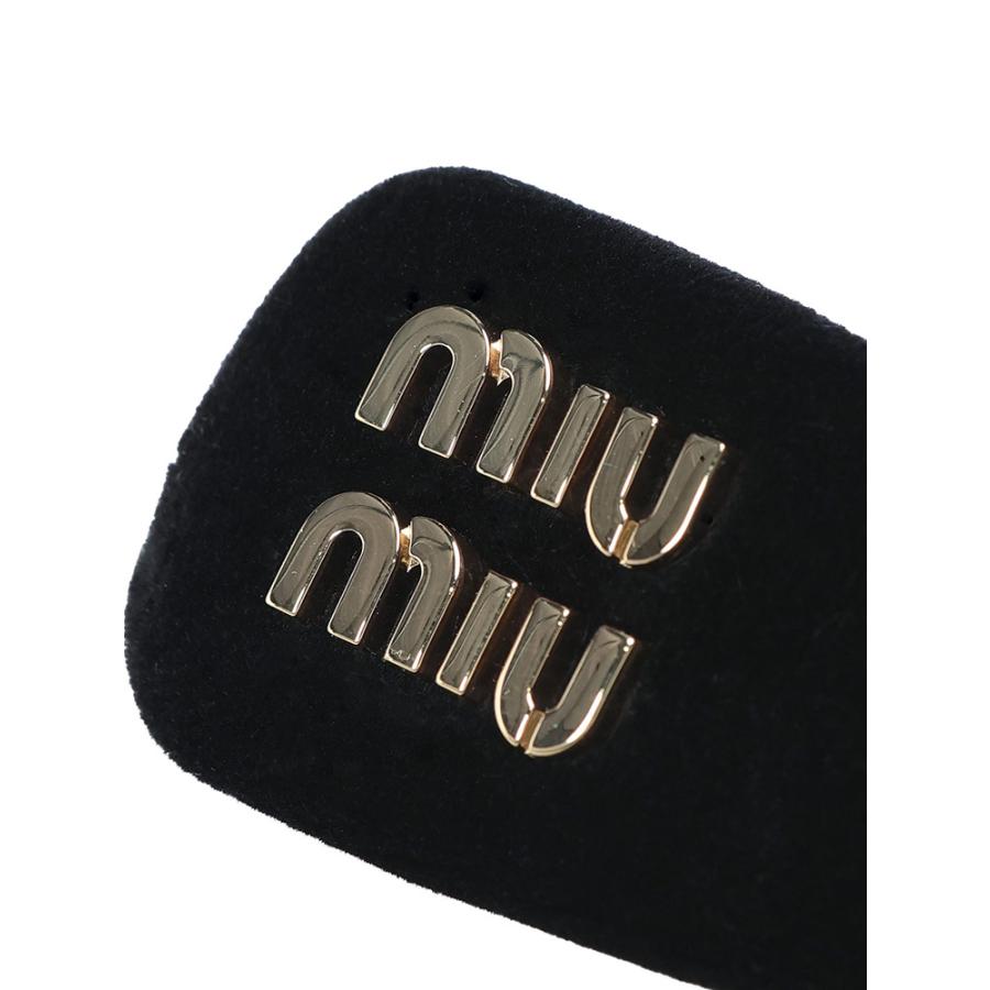 miu miu（ミュウミュウ） バレッタ レディース ロゴ ベルベット ヘア
