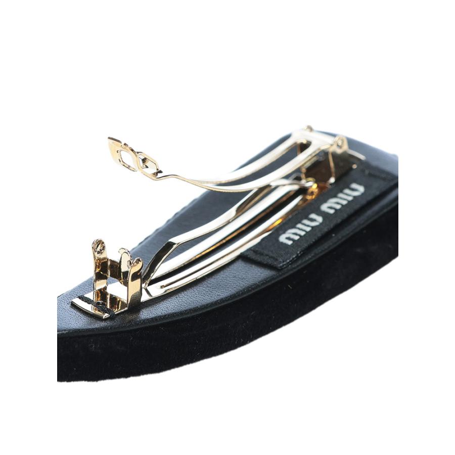 miu miu（ミュウミュウ） バレッタ レディース ロゴ ベルベット ヘア