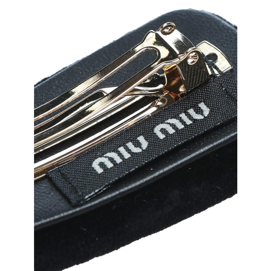 miu miu（ミュウミュウ） バレッタ レディース ロゴ ベルベット ヘア