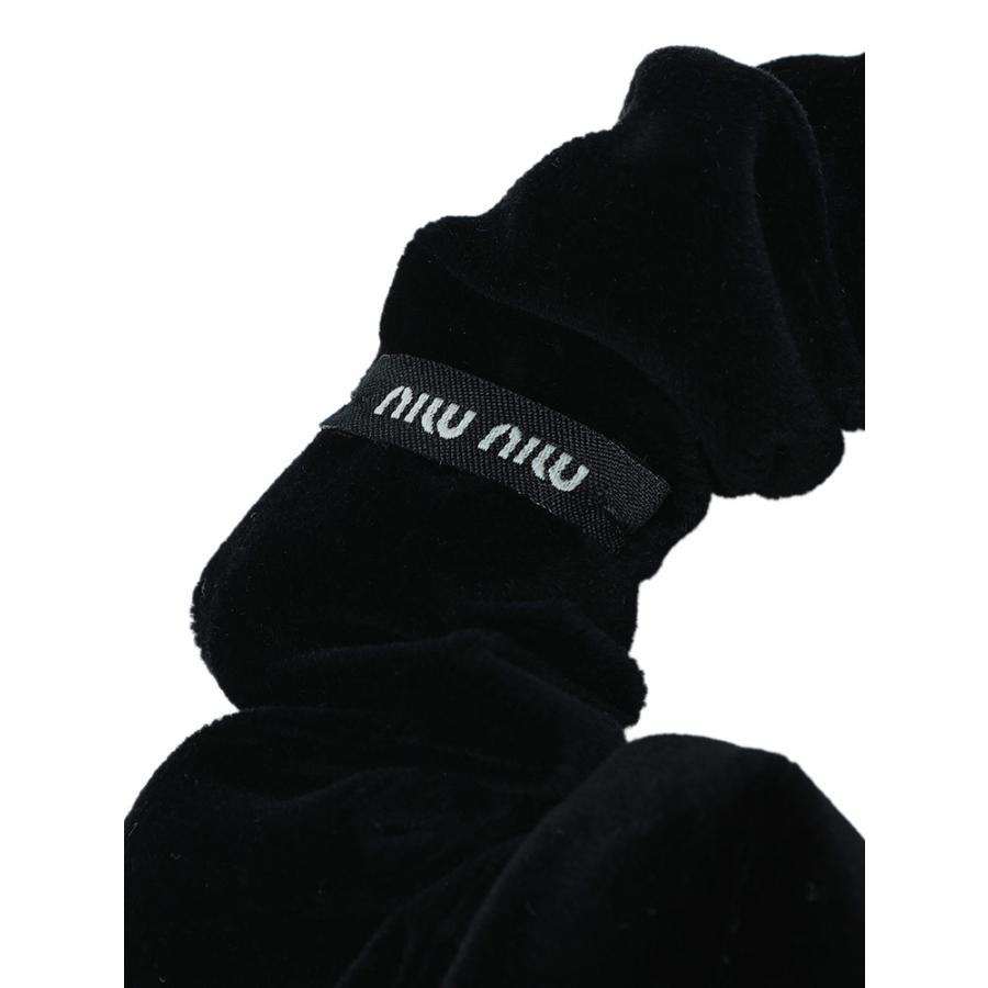 miu miu（ミュウミュウ） シュシュ レディース ロゴ ベルベット