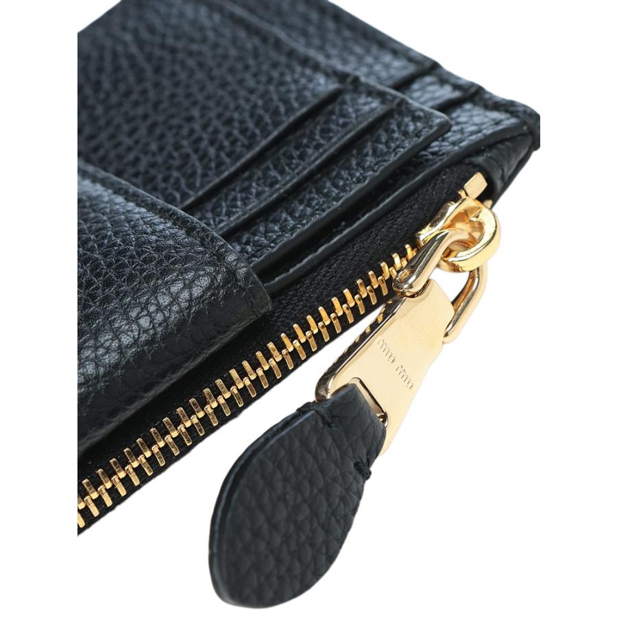 miu miu（ミュウミュウ） ウォレット レディース ロゴ シボレザー ミニ