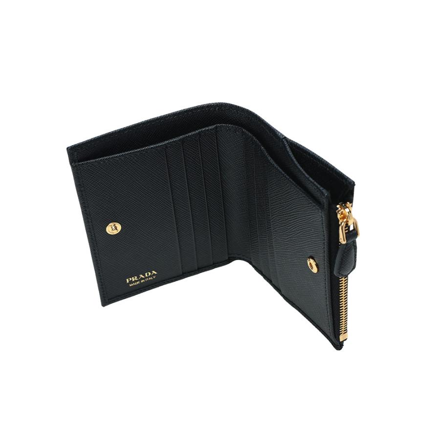 PRADA プラダ サフィアーノトライアングル ロゴ コンパクトウォレット PRADA（プラダ） ウォレット レディース ロゴ サフィアーノ