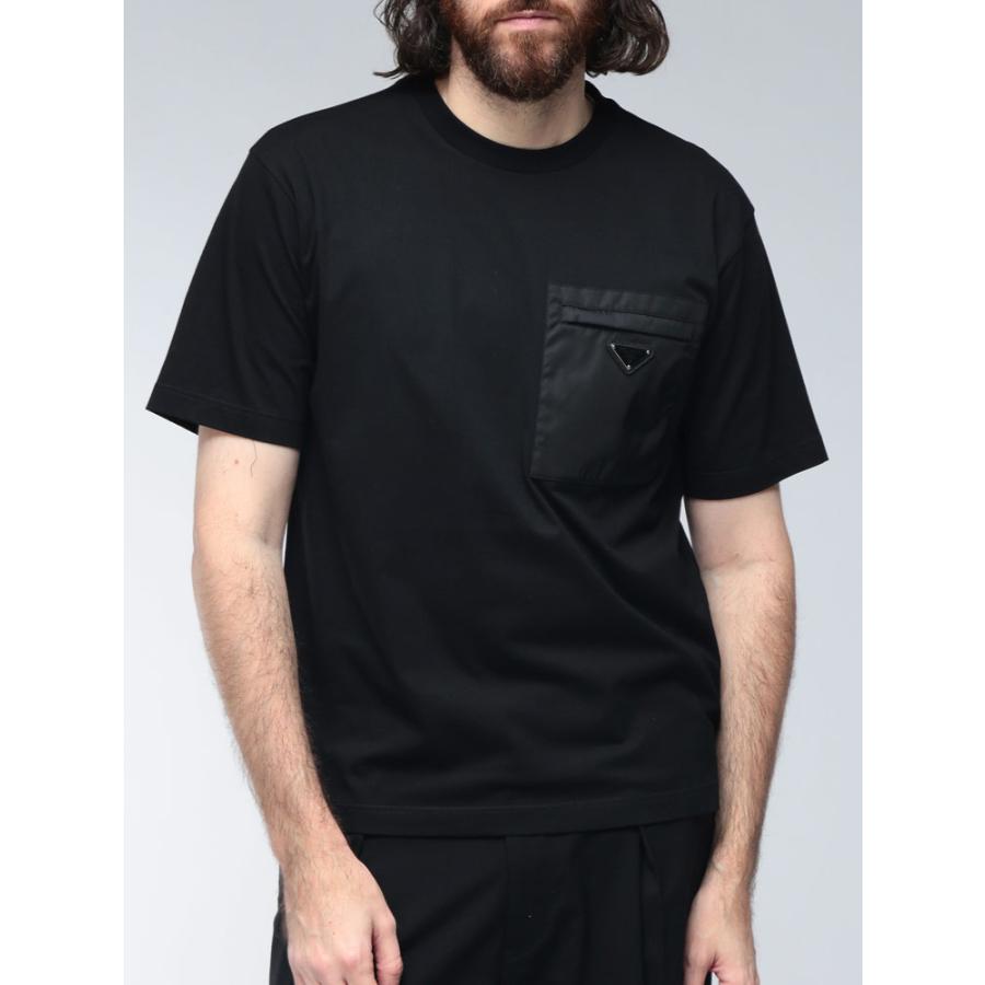 PRADA（プラダ） Tシャツ メンズ ロゴ ポケット トライアングルロゴ
